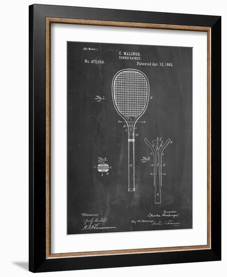 Tennis Racket Patent-null-Framed Art Print