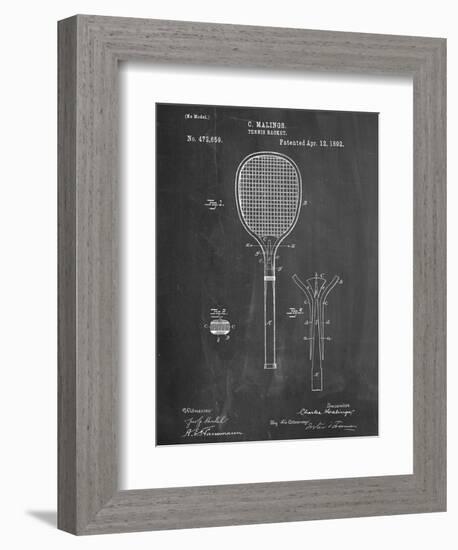 Tennis Racket Patent-null-Framed Premium Giclee Print