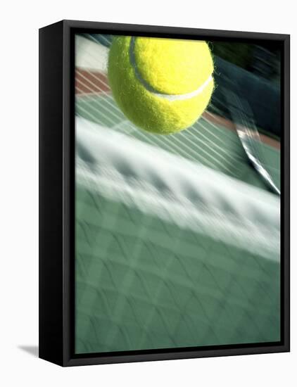 Tennis Racquet, Ball and Net-null-Framed Premier Image Canvas