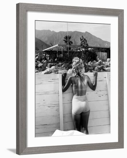 Tennis Star Eleanor Cushingham Using Industrial Designer Raymond Loewy's Solarium to Sunbathe-Peter Stackpole-Framed Premium Photographic Print