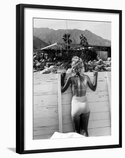 Tennis Star Eleanor Cushingham Using Industrial Designer Raymond Loewy's Solarium to Sunbathe-Peter Stackpole-Framed Premium Photographic Print