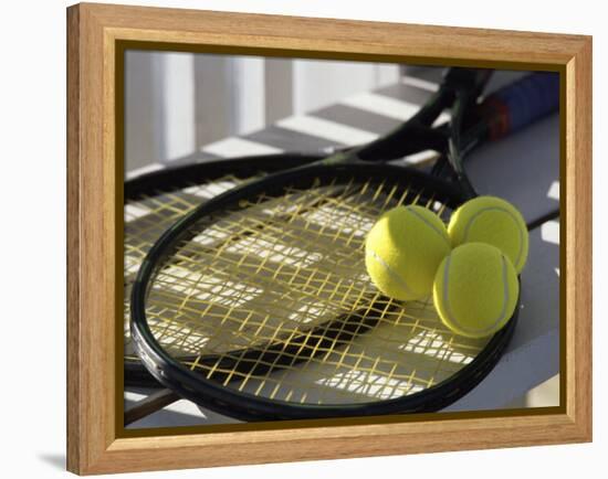 Tennis Still Life-null-Framed Premier Image Canvas