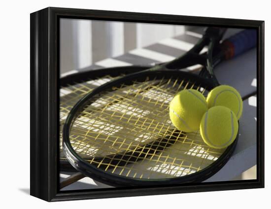 Tennis Still Life-null-Framed Premier Image Canvas