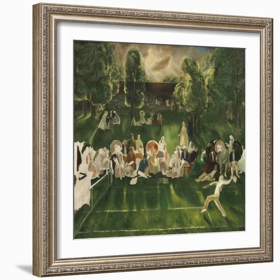 Tennis Tournament, 1920-George Bellows-Framed Art Print