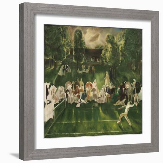 Tennis Tournament, 1920-George Bellows-Framed Art Print