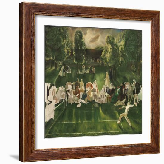 Tennis Tournament, 1920-George Bellows-Framed Art Print