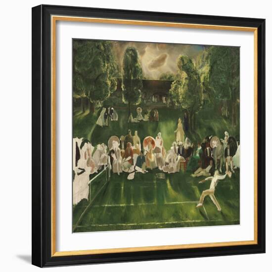 Tennis Tournament, 1920-George Bellows-Framed Art Print