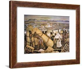 Tenochtitlan (Mexico City)-Diego Rivera-Framed Giclee Print