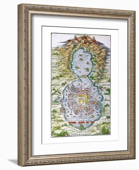 Tenochtitlan (Mexico City-null-Framed Giclee Print