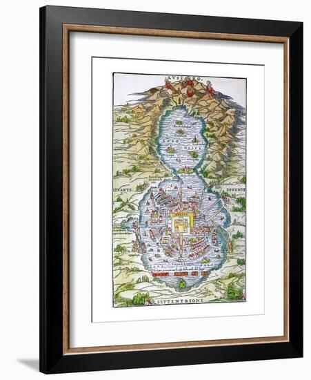 Tenochtitlan (Mexico City-null-Framed Giclee Print