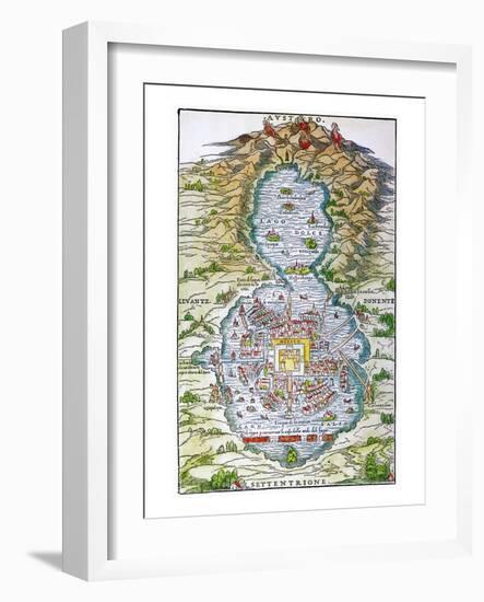 Tenochtitlan (Mexico City-null-Framed Giclee Print