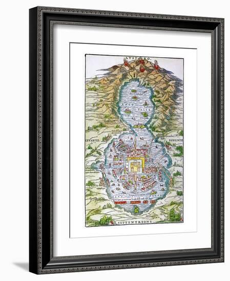 Tenochtitlan (Mexico City-null-Framed Giclee Print