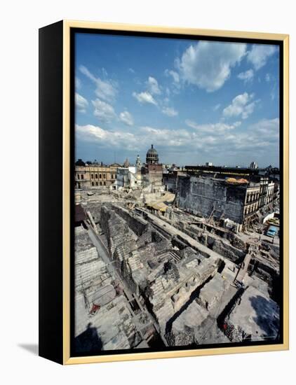 Tenochtitlan, Templo Mayor, Aztec, National Museum of Anthropology and History, Mexico City, Mexico-Kenneth Garrett-Framed Premier Image Canvas