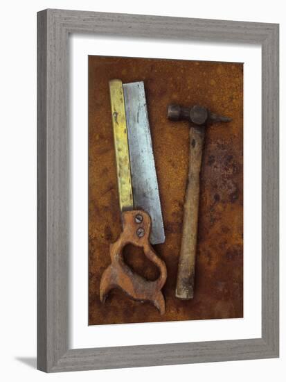 Tenon Saw with Hammer-Den Reader-Framed Photographic Print