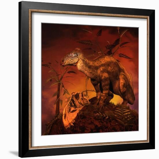 Tenontosaurus Was an Ornithopod Dinosaur from the Middle Cretaceous Period-null-Framed Premium Giclee Print