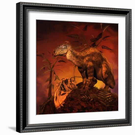 Tenontosaurus Was an Ornithopod Dinosaur from the Middle Cretaceous Period-null-Framed Premium Giclee Print