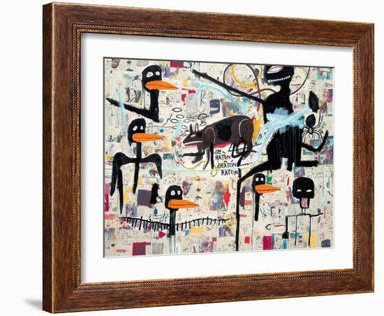 Tenor, 1985-Jean-Michel Basquiat-Framed Giclee Print