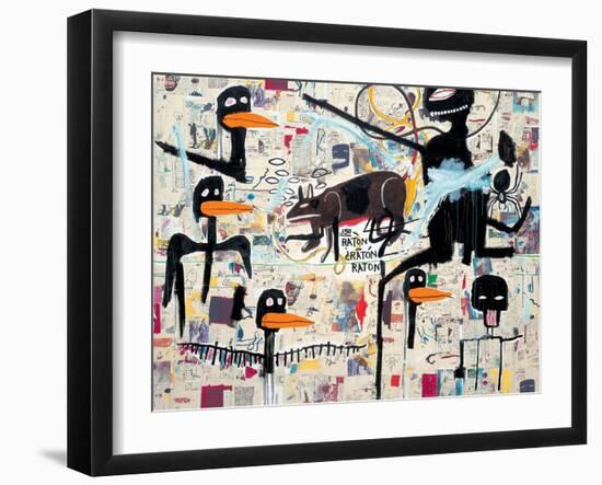 Tenor, 1985-Jean-Michel Basquiat-Framed Giclee Print