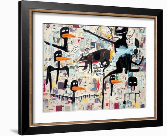 Tenor, 1985-Jean-Michel Basquiat-Framed Giclee Print