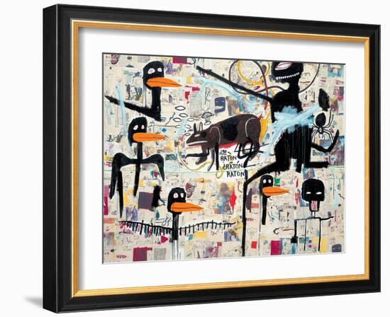 Tenor, 1985-Jean-Michel Basquiat-Framed Giclee Print