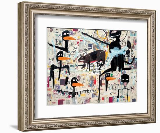 Tenor, 1985-Jean-Michel Basquiat-Framed Giclee Print