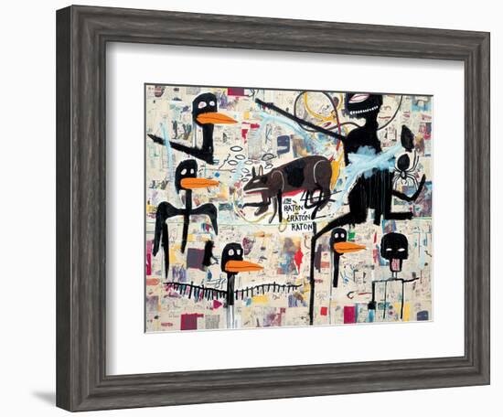 Tenor, 1985-Jean-Michel Basquiat-Framed Giclee Print