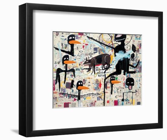 Tenor, 1985-Jean-Michel Basquiat-Framed Giclee Print