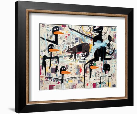 Tenor, 1985-Jean-Michel Basquiat-Framed Giclee Print