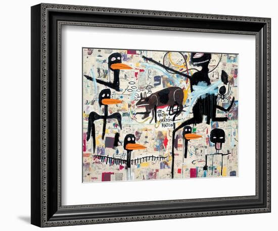 Tenor, 1985-Jean-Michel Basquiat-Framed Giclee Print