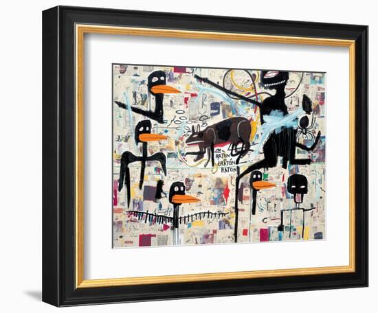 Tenor, 1985-Jean-Michel Basquiat-Framed Giclee Print