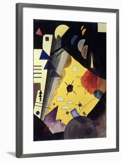 Tension in Height (No text)-Wassily Kandinsky-Framed Lithograph