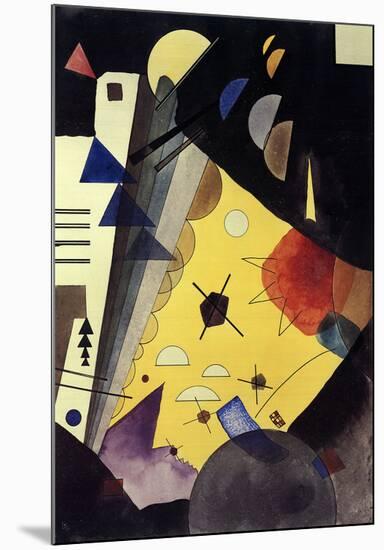 Tension in Height (No text)-Wassily Kandinsky-Mounted Lithograph