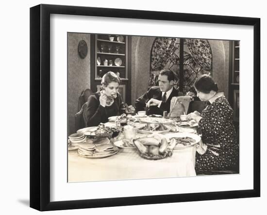 Tension in the Air at Breakfast-null-Framed Photo