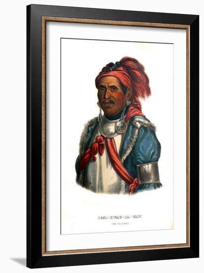 Tenskwautawaw, or 'the prophet'-Charles Bird King-Framed Giclee Print