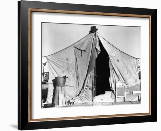 Tent in Labor Camp-Dorothea Lange-Framed Photographic Print