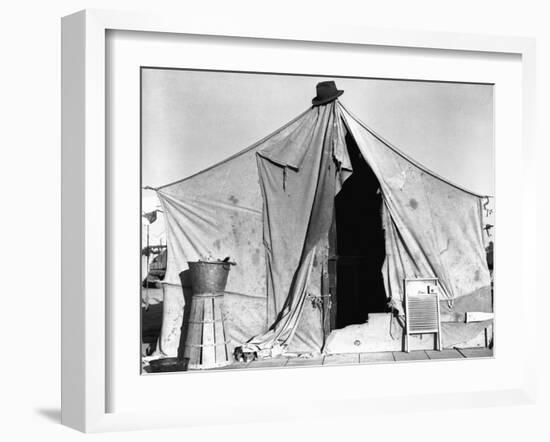Tent in Labor Camp-Dorothea Lange-Framed Photographic Print