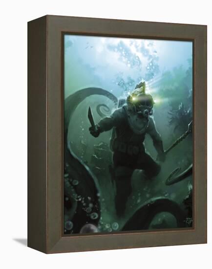 Tentacles-Rob Johnson-Framed Premier Image Canvas