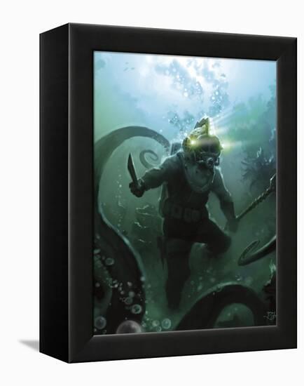 Tentacles-Rob Johnson-Framed Premier Image Canvas