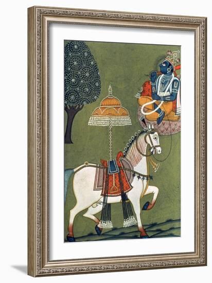 Tenth Incarnation of Vishnu as Kalki: the White Horse-null-Framed Giclee Print