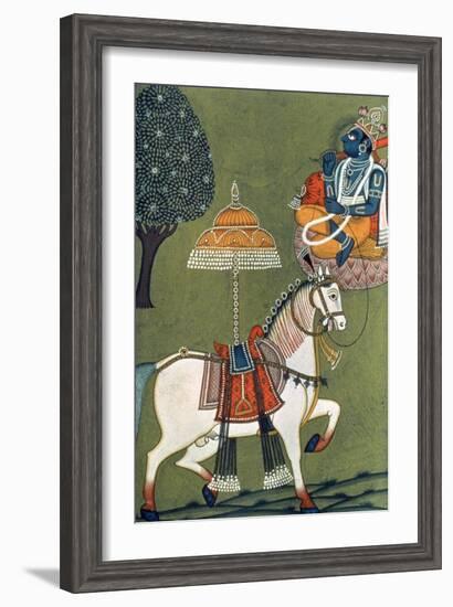 Tenth Incarnation of Vishnu as Kalki: the White Horse-null-Framed Giclee Print