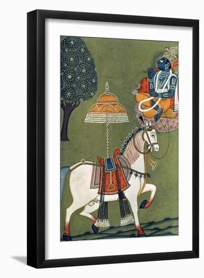 Tenth Incarnation of Vishnu as Kalki: the White Horse-null-Framed Giclee Print