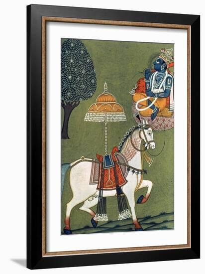 Tenth Incarnation of Vishnu as Kalki: the White Horse-null-Framed Giclee Print