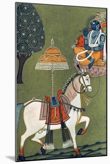 Tenth Incarnation of Vishnu as Kalki: the White Horse-null-Mounted Giclee Print