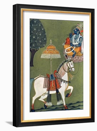 Tenth Incarnation of Vishnu as Kalki: the White Horse-null-Framed Giclee Print