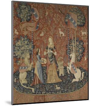 Tenture de la Dame à la Licorne : l'Odorat-null-Mounted Giclee Print