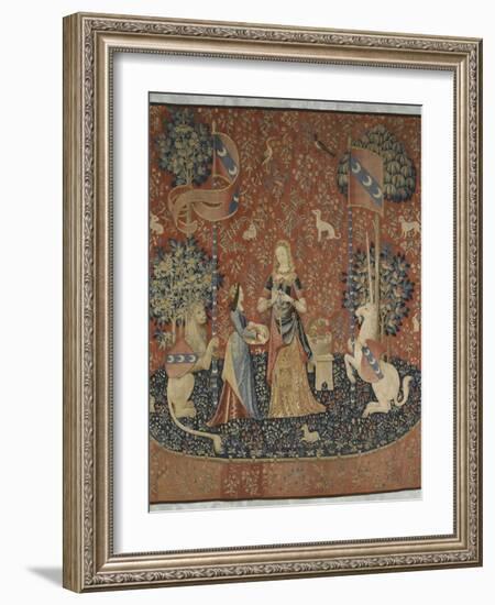 Tenture de la Dame à la Licorne : l'Odorat-null-Framed Giclee Print