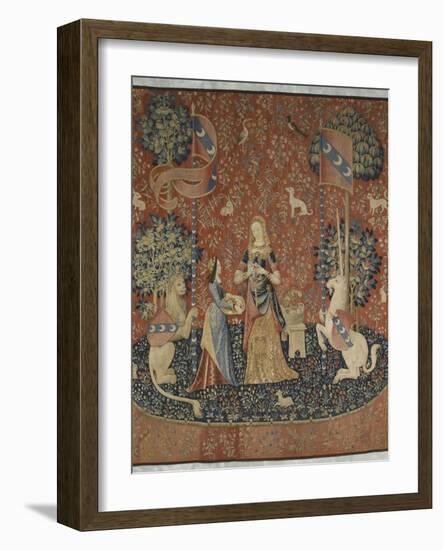 Tenture de la Dame à la Licorne : l'Odorat-null-Framed Giclee Print