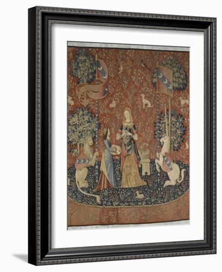 Tenture de la Dame à la Licorne : l'Odorat-null-Framed Giclee Print