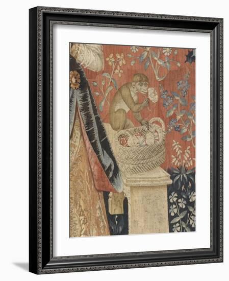 Tenture de la Dame à la Licorne : l'Odorat-null-Framed Giclee Print