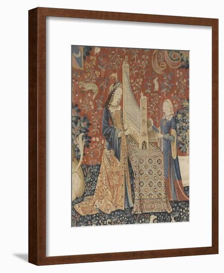 Tenture de la Dame à la Licorne : l'Ouie-null-Framed Giclee Print